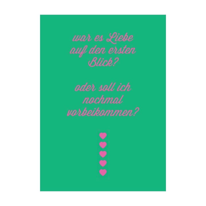 Postcard "Love at First Sight" for wholesale by Kaufhaus Mitte
