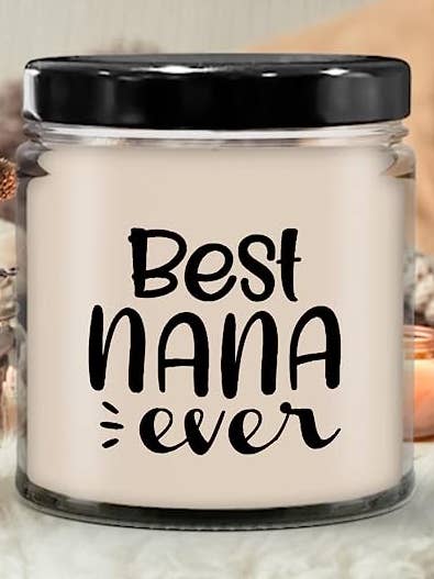 Bougie Best Nana Ever, cadeau pour Nana pour la vente par CustomHappy