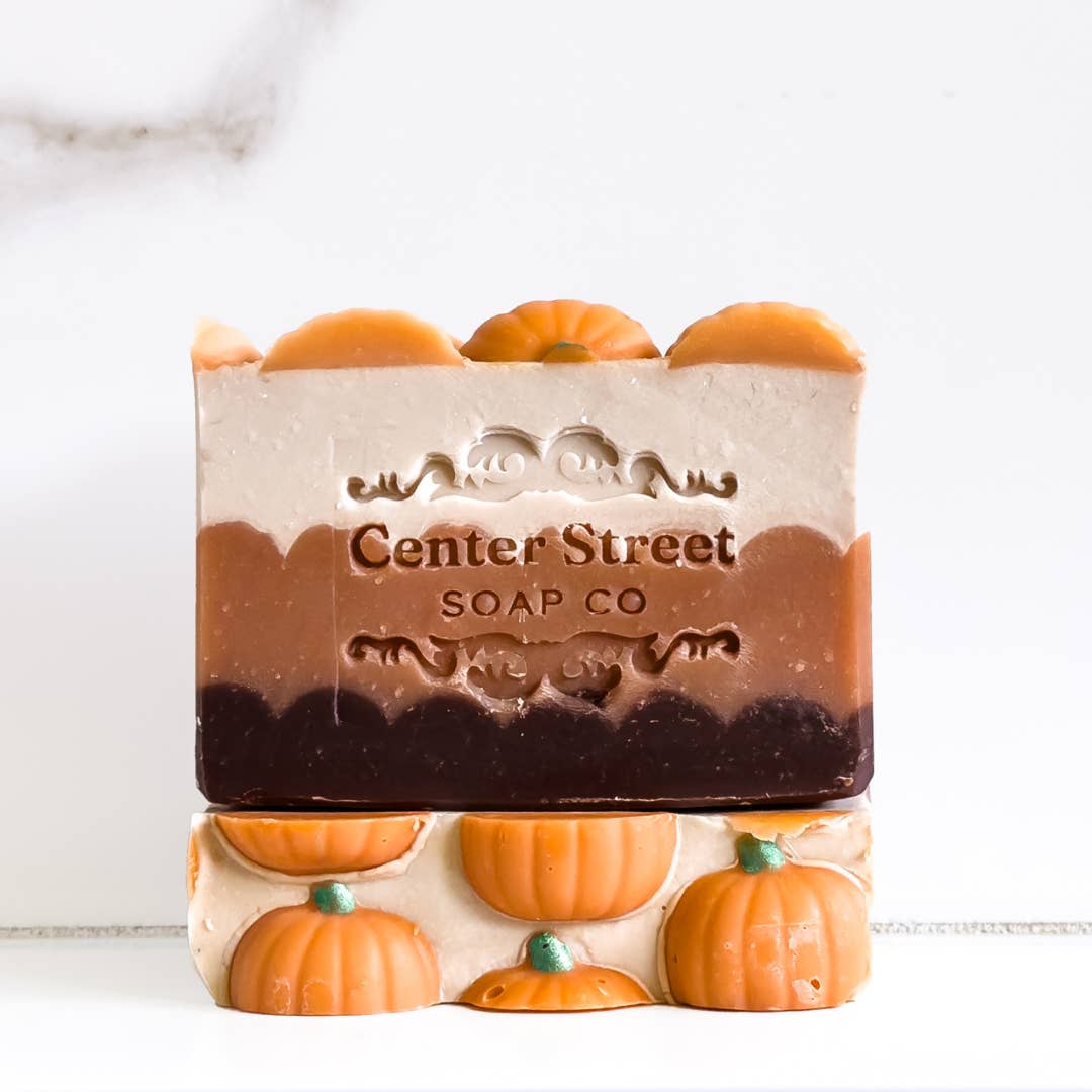 Center Street Soap Co - Wholesale Bar Soap - Pumpkin Spice Fall Handmade Bar Soap - 4oz