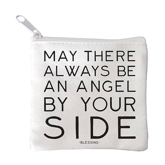 Quotable - Wholesale Pouch - Unisex - Mini Pouches - MP201- Angel By Your Side (Blessing)0