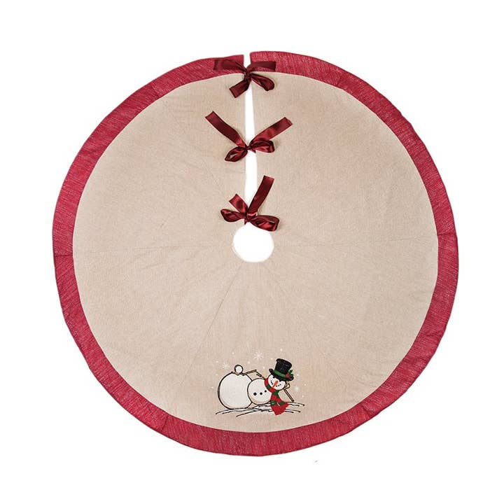 Xia Home Fashions & Manor Luxe – wholesale Julgransmatta – 56" runda Jack Frost julgran kjol