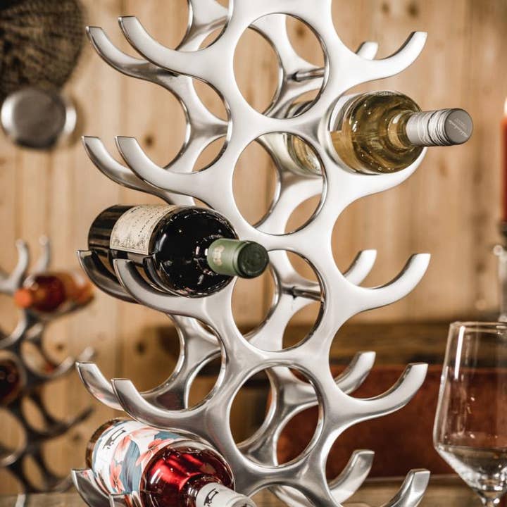 Michael & Philipp Noll e. K. – wholesale Flaskräcke/-hållare – Vinhållare i polerat aluminium2