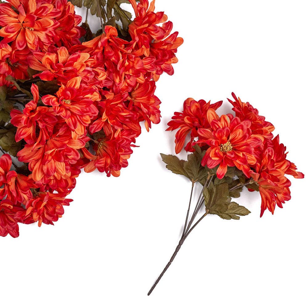 Factory Direct Craft - Wholesale Kunstbloemen - Kunstmatige Zinnia Struik - Selecteer Kleur4