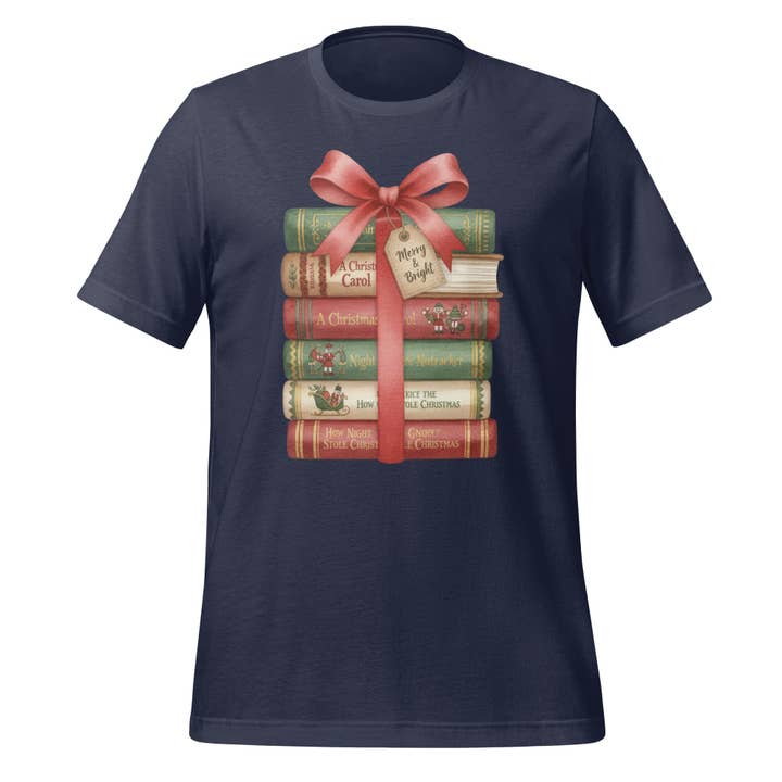 Holiday Books Christmas Tales Tee for wholesale by MagicMerchEmporium
