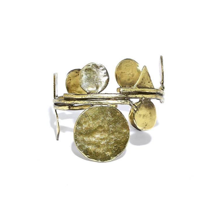 Chanour - Wholesale Cuff Bracelet - Handmade Bronze Bracelet - BRN2027