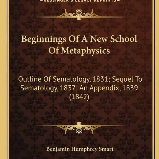 Books by splitShops - Wholesale Philosophy Book - Beginnings of a New School of Metaphysics: Outline of Sematology, 1831; Sequel to Sematology, 1837; An Appendix, 1839 (1842) - Paperback