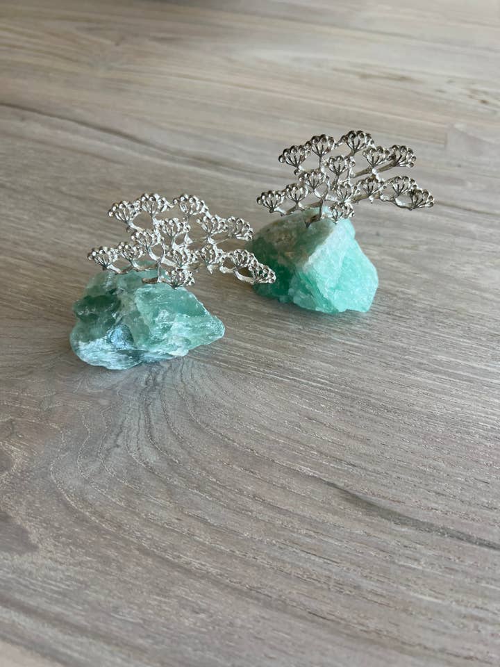 Raw Fluorite with Silver Tree for wholesale by Luna Rae