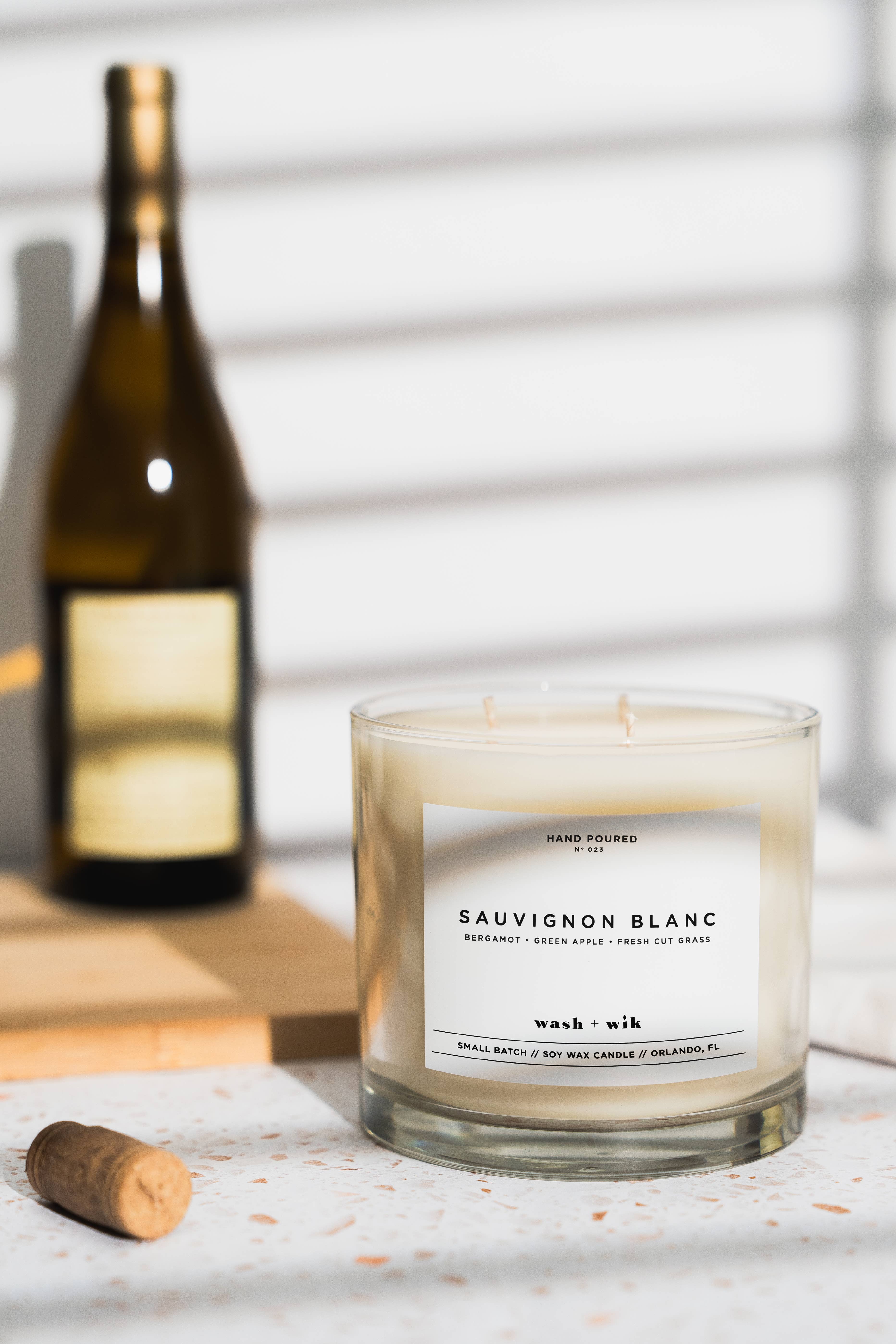 Wash and Wik - Wholesale Jar/Filled Candle - 3 Wick - 35oz Vessel - 2 Pound Soy Wax Candle by Wash + Wik26