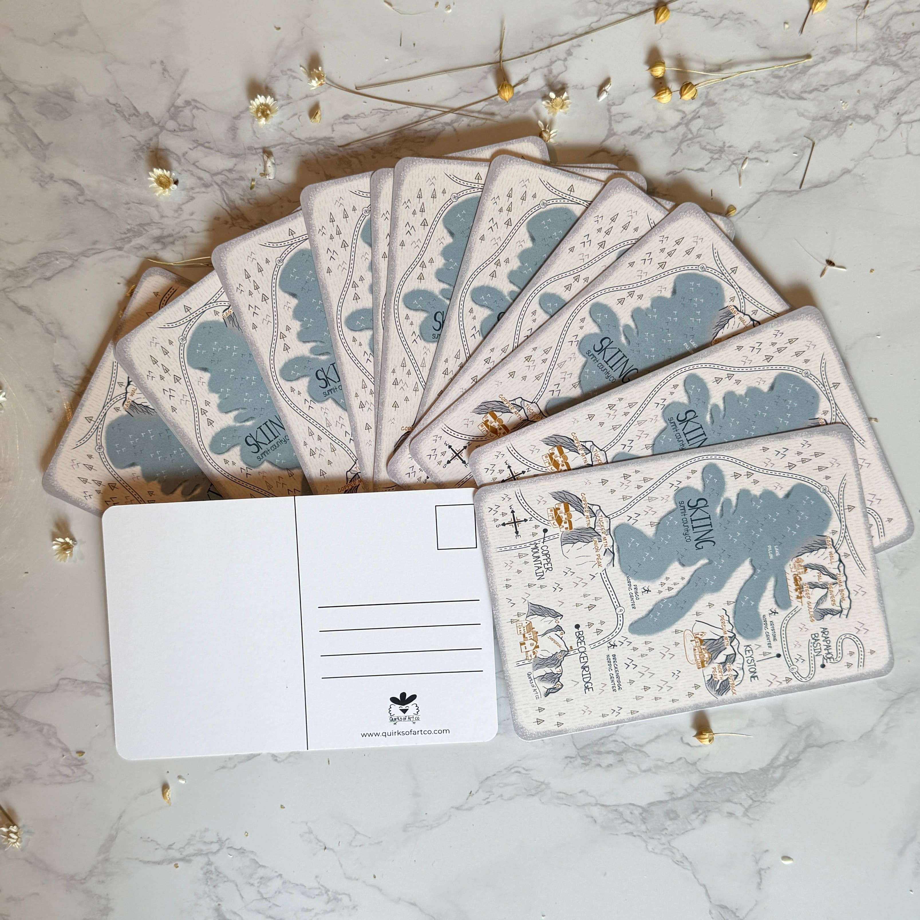 Quirks of Art co. - Wholesale Envelopes - Colorado Map Themed Stationary8