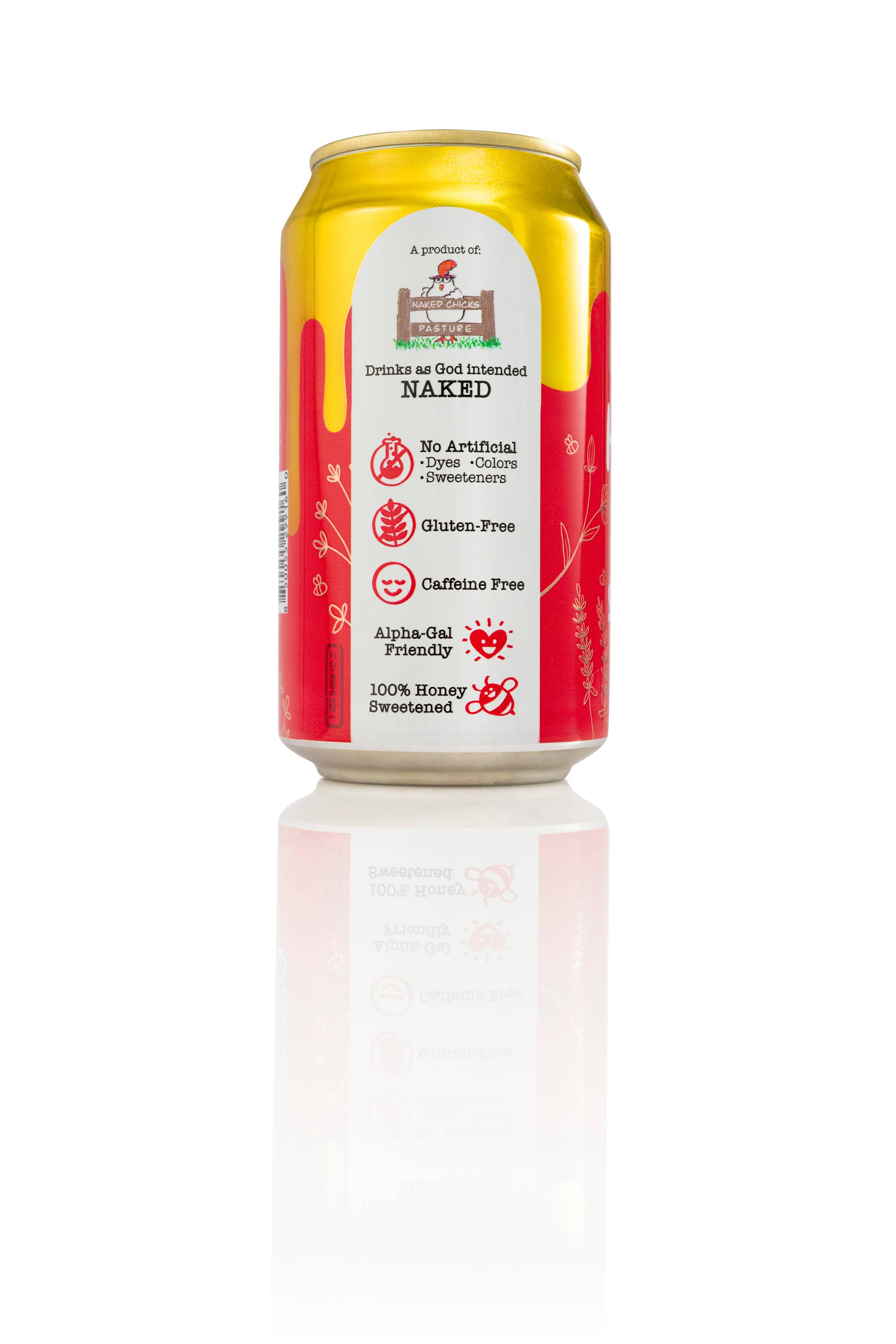 Yes Honey - Wholesale Soda/Carbonated Drink - Yes Honey- 100% Honey Sweetened Soda- Strawberry 3