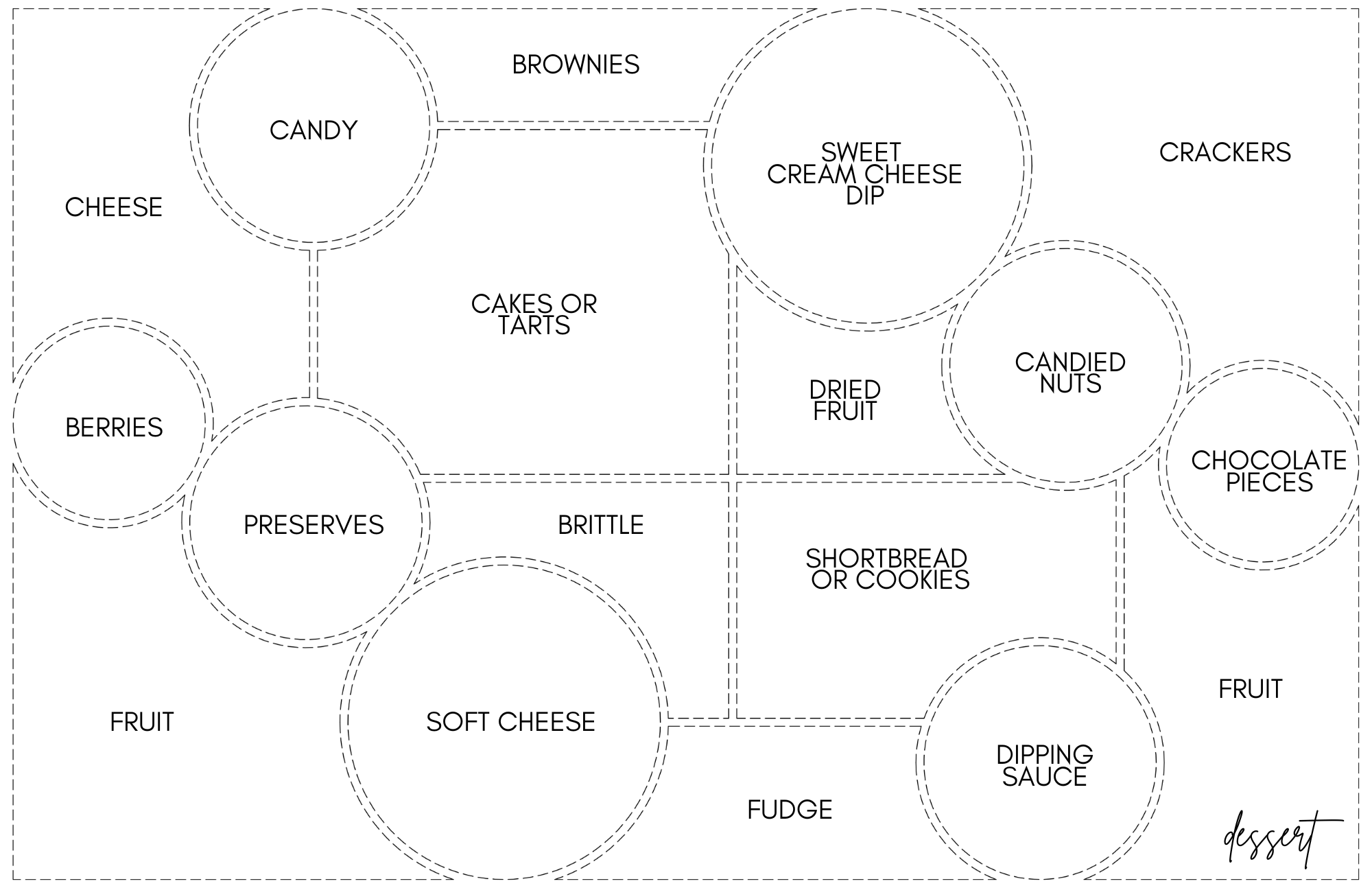 TAYLOR GRAY - Wholesale Serving Tray - 11x17 CHARCUTERIE MAP insert set of 106