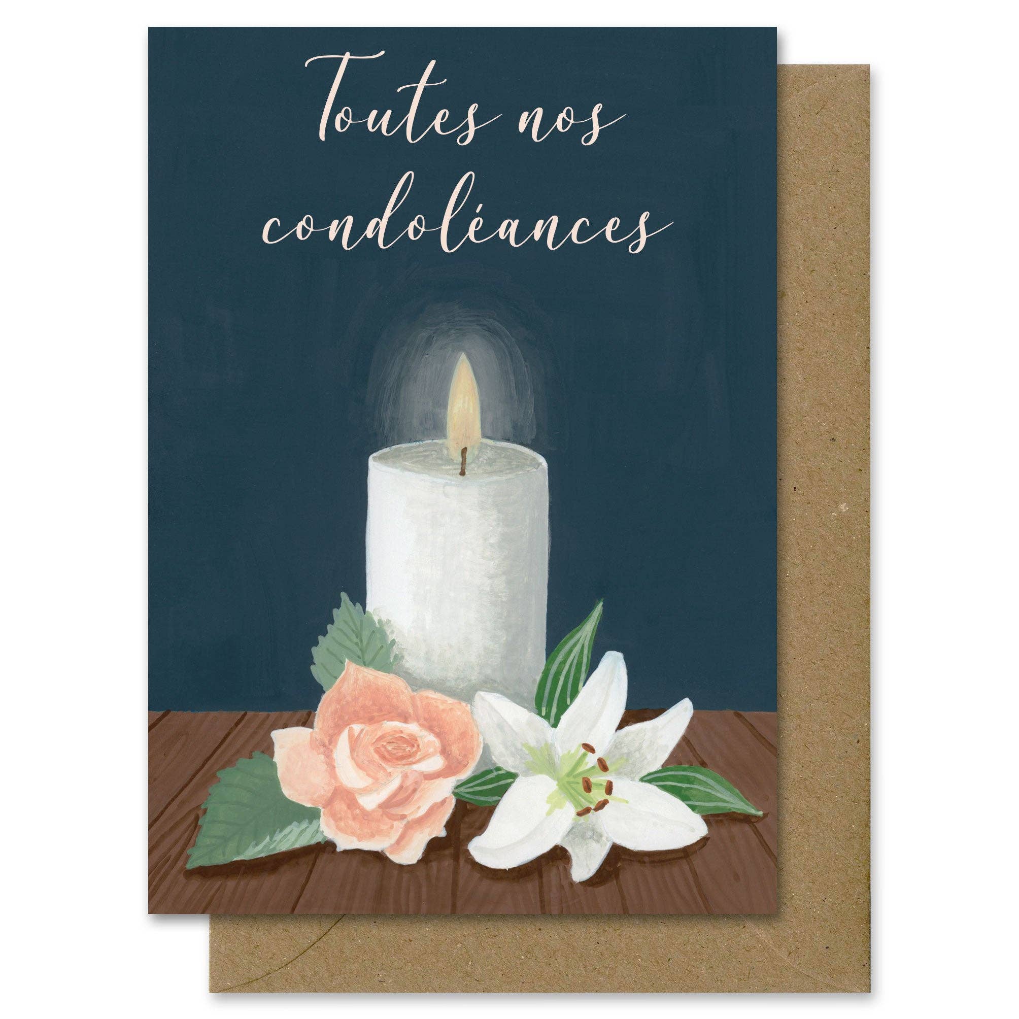 MÉLANIE VOITURIEZ - Wholesale Sympathy Card - Candle condolence card1