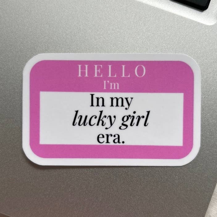 Autocollant Lucky Girl Era pour la vente par Under This Moon Designs
