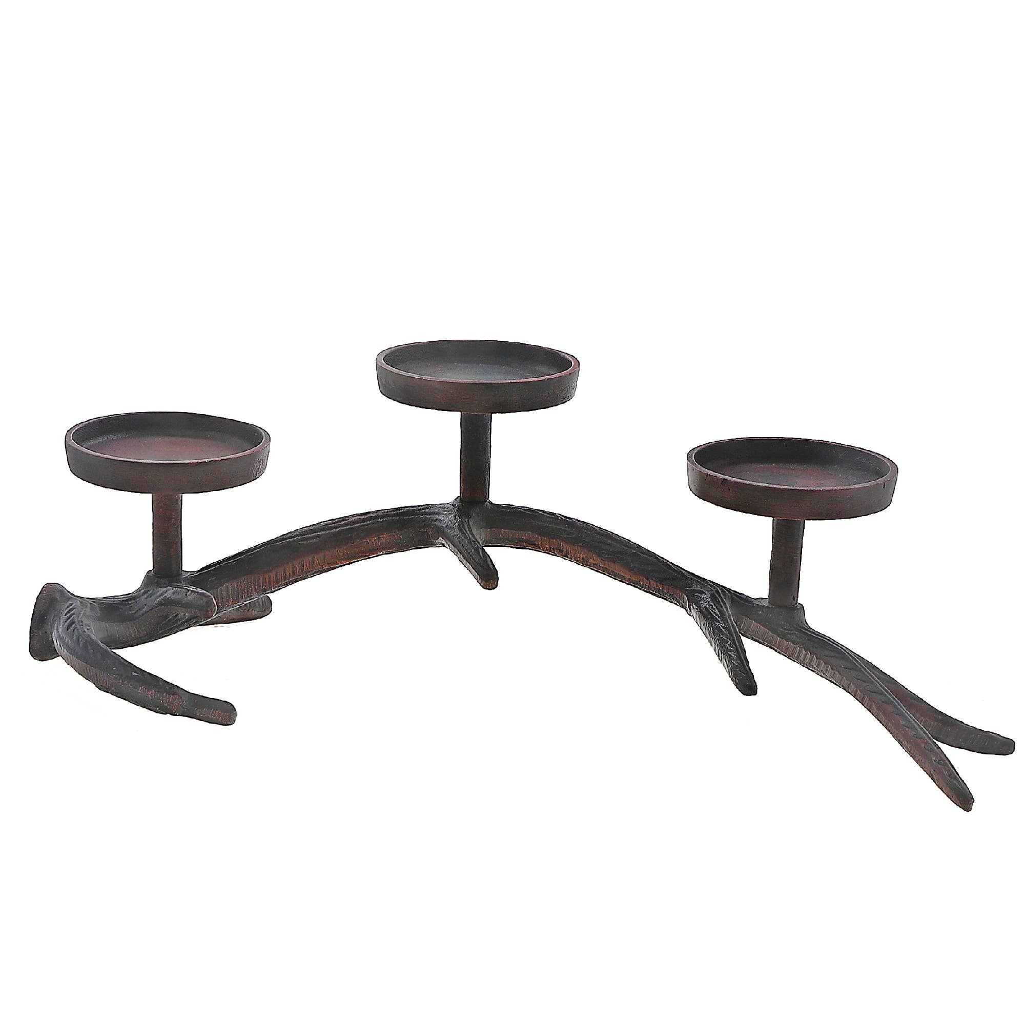 Antler Stand With 3 Pillar Holder Black for wholesale on Faire0