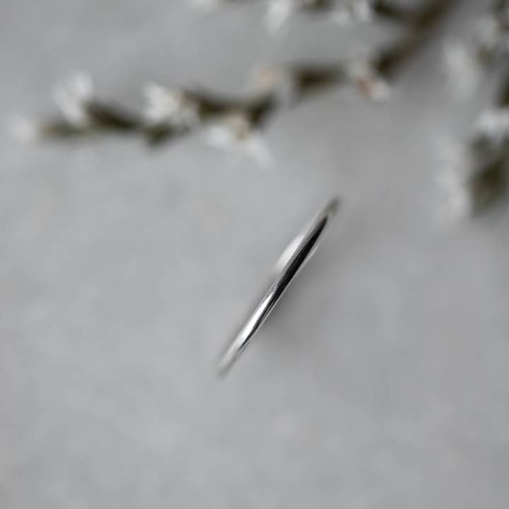 Plain Silver Stacking Ring for wholesale by Anna Calvert Jewellery