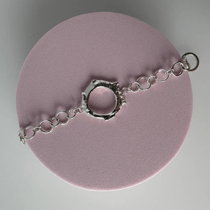 Freeform Silver Bracelet for wholesale by MaisyPlum
