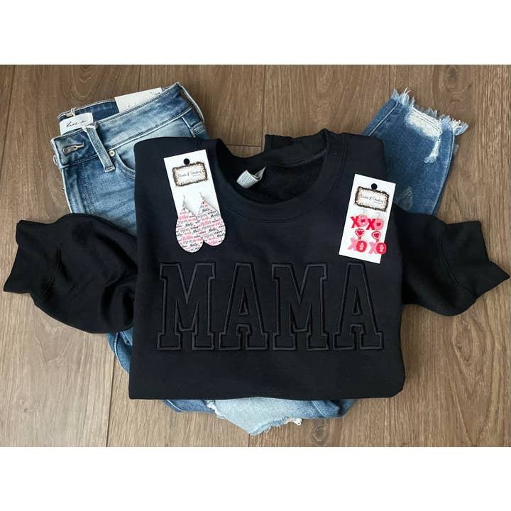 Broderet Mama Sweatshirt for engroshandel hos Double E Creations