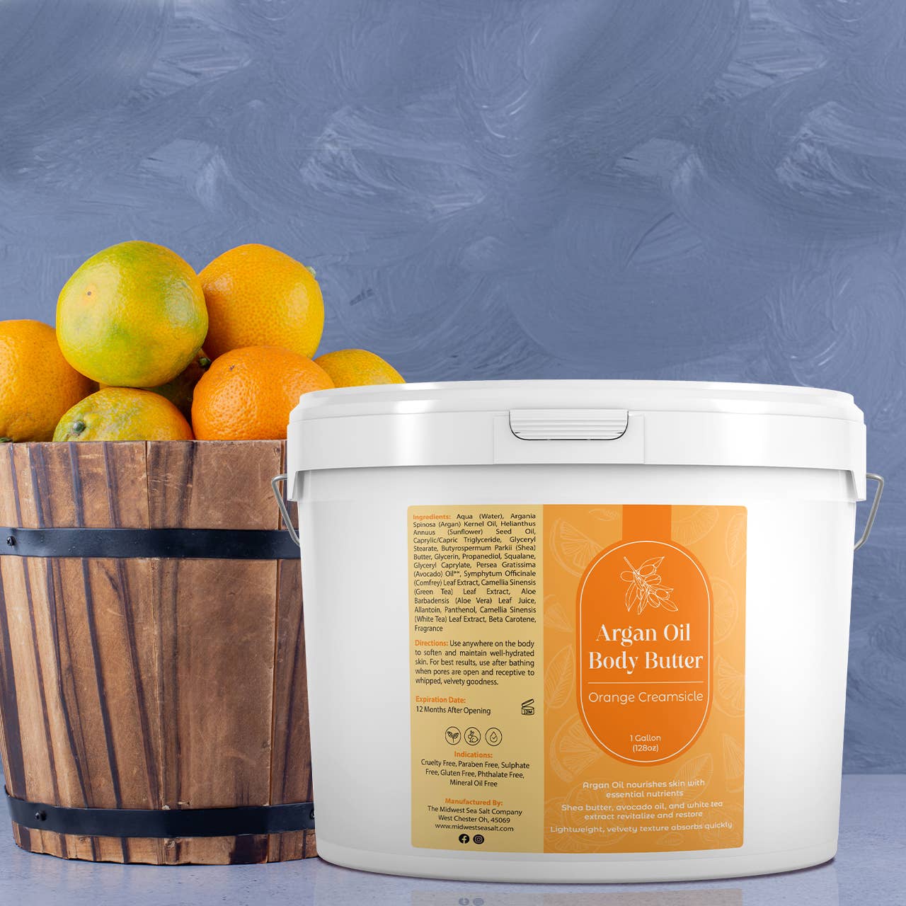 The Midwest Sea Salt Company – Engroshandel Kropsbalsam/smør – Orange Creamsicle Arganolie Nærende Body Butter3