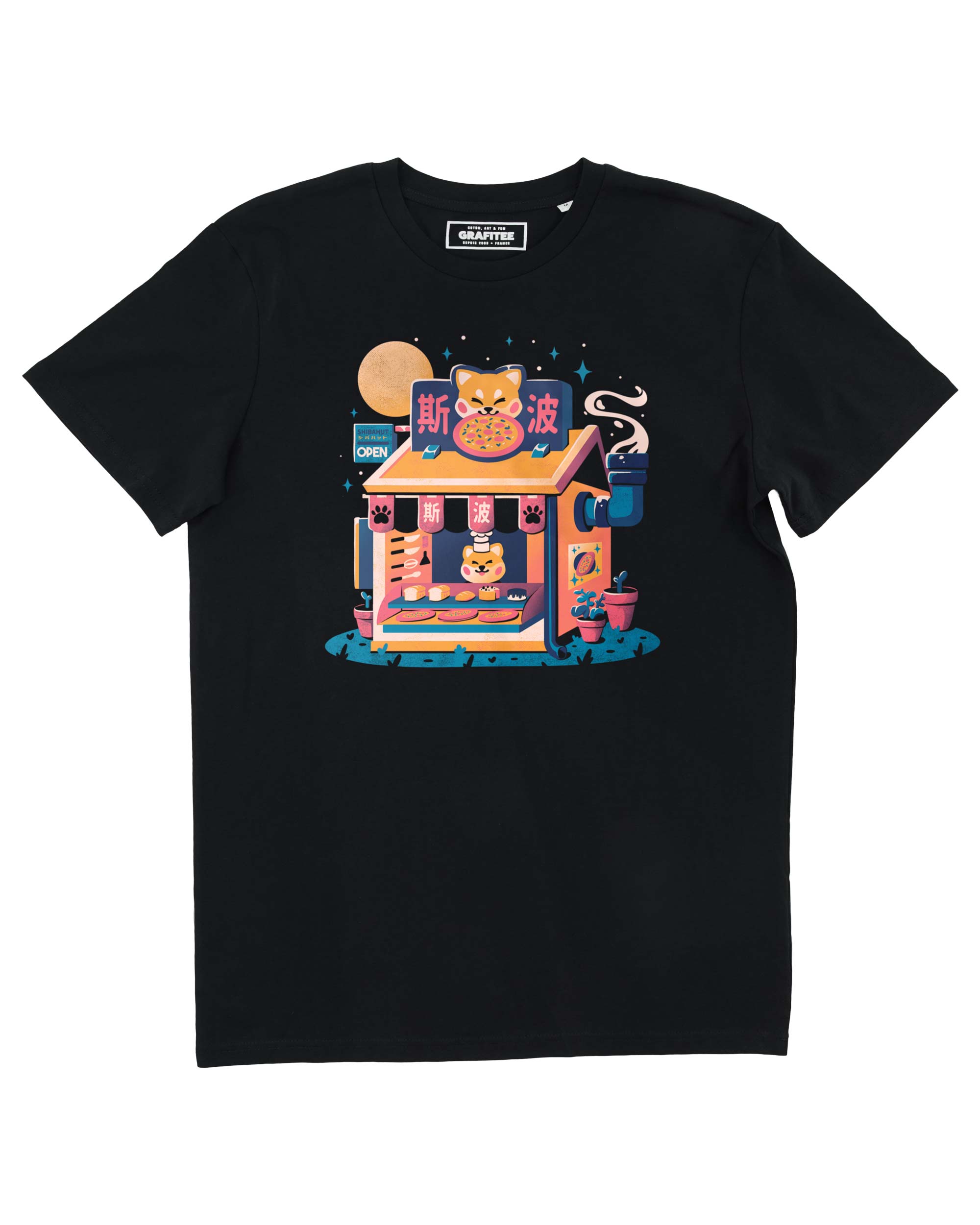Grafitee - Vente T-shirt à imprimés – unisexe - T-shirt Shibahut - Foodstall kawaii