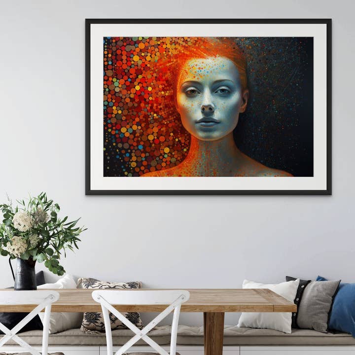 Sueños de Píxeles Impreso enmarcado y montado para venta al por mayor de Pixel Gallery