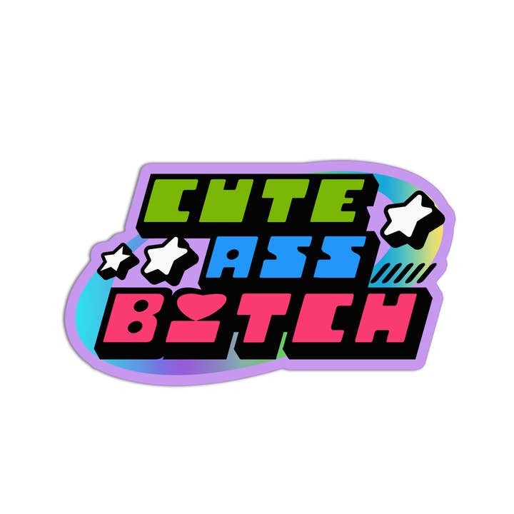Girls Printing House - Wholesale Sticker - Cute Ass Bitch Curse Words Stickers