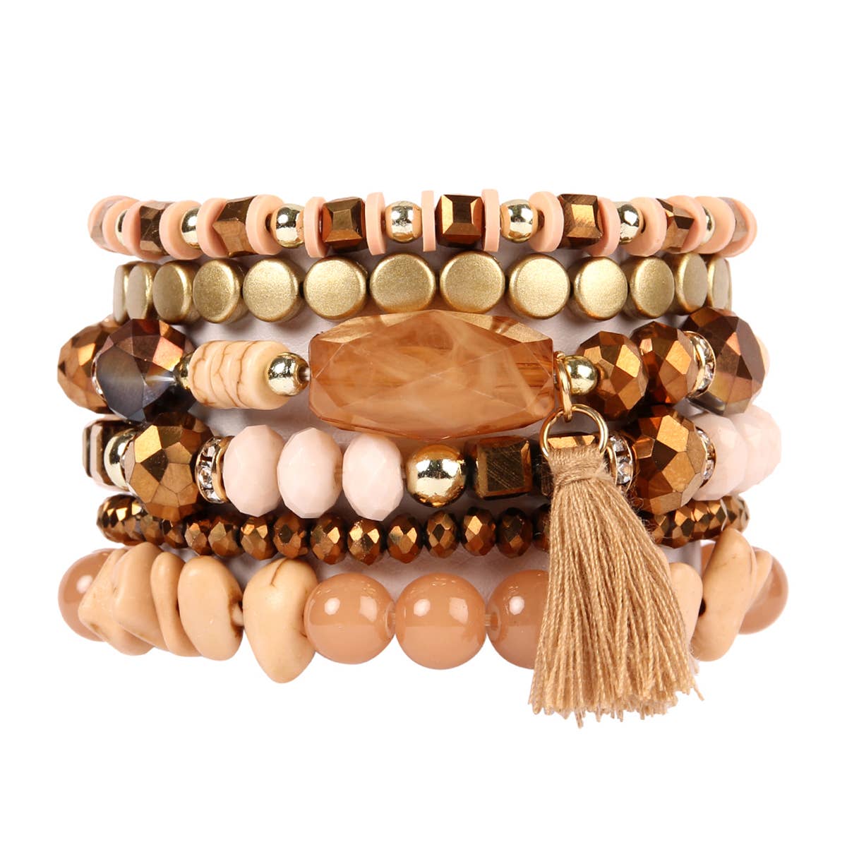 MYS Wholesale Inc - Wholesale Beaded Bracelet - Boho Charm Tassel Bracelet5