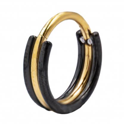 titanium clamshell ring for wholesale by Bodywings