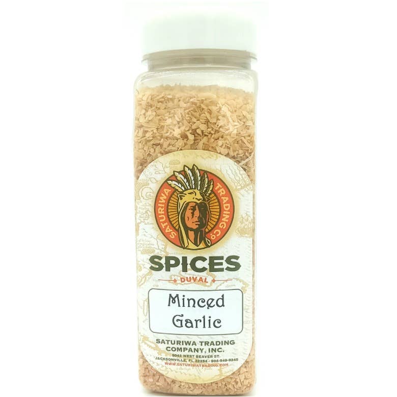 Saturiwa Trading Company - Wholesale Dried Spice - Dehydrated Minced Garlic  21 oz Shaker0
