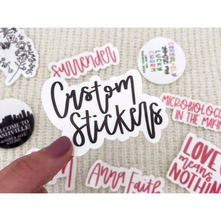 Autocollants personnalisés imperméables pour la vente par Hudg Creations