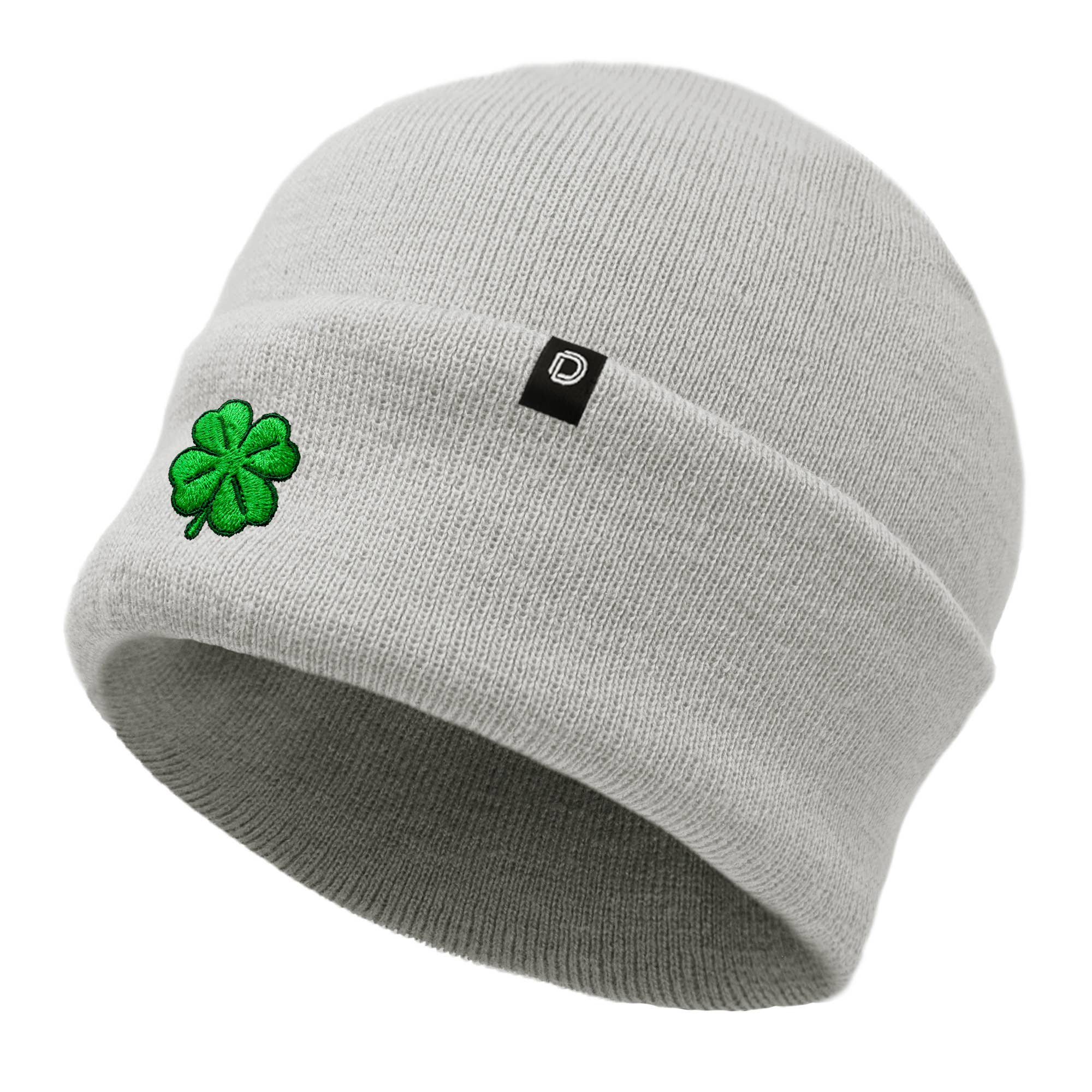 Dalix - Wholesale Beanie - Women's - Dalix Embroidered Clover Beanie Cap Cuffed Knit Hat Women26