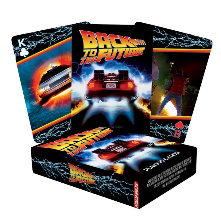 Back To The Future Playing Cards for wholesale by AQUARIUS, GAMAGO, ICUP, & ROCK SAWS by NMR Brands