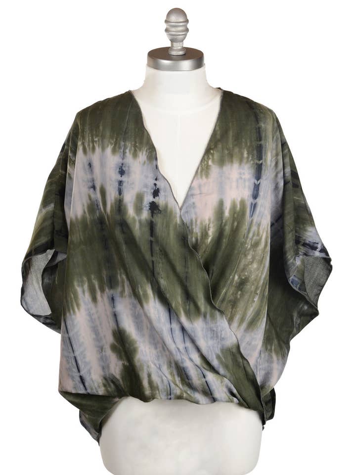 Cross Over Top - Tea Time II voor wholesale door Leigh Young Collection