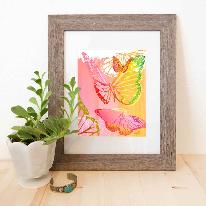 "Brilliant Butterflies" Art Print for wholesale by Paige Poppe Art
