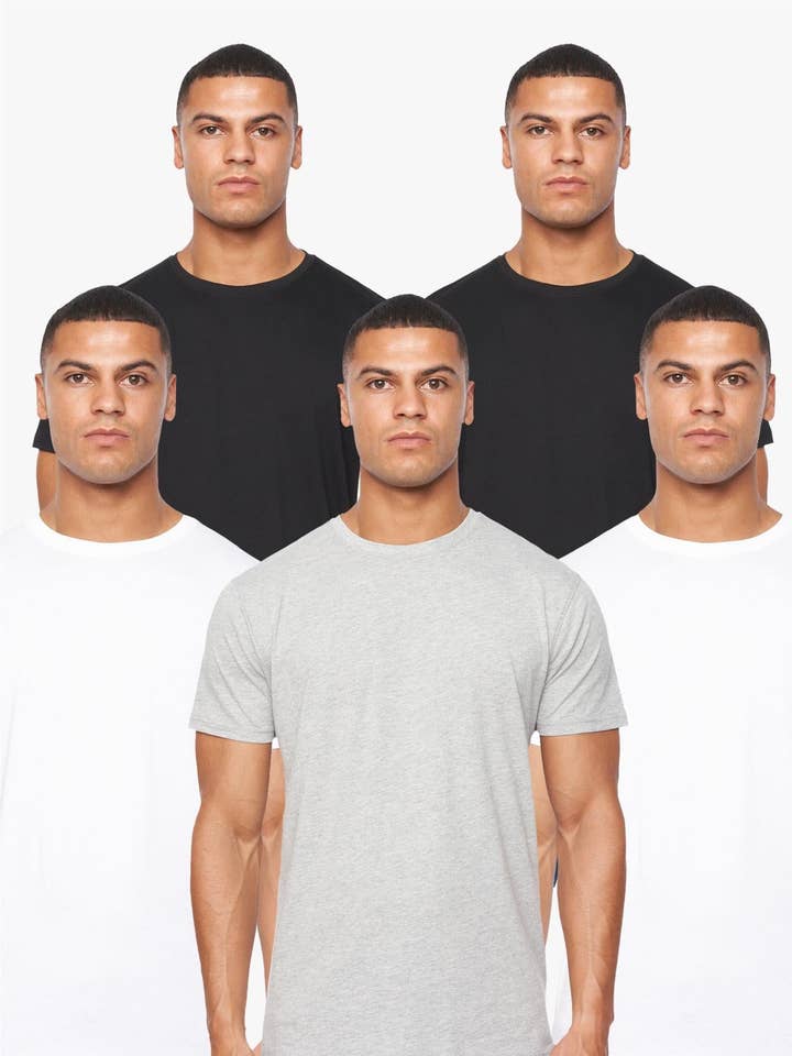 Caplaz T-Shirt 5pk Assorted for wholesale by Duck and Cover