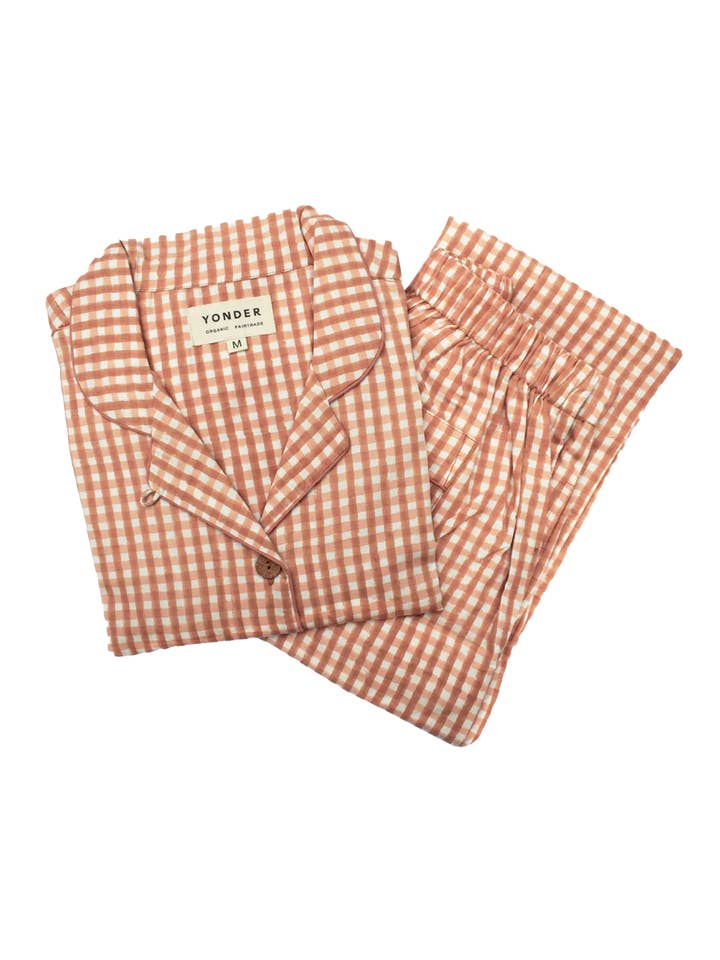 YONDER. - Wholesale Sleepwear Set - Women's - Women's Organic Cotton Pyjamas | Fudge