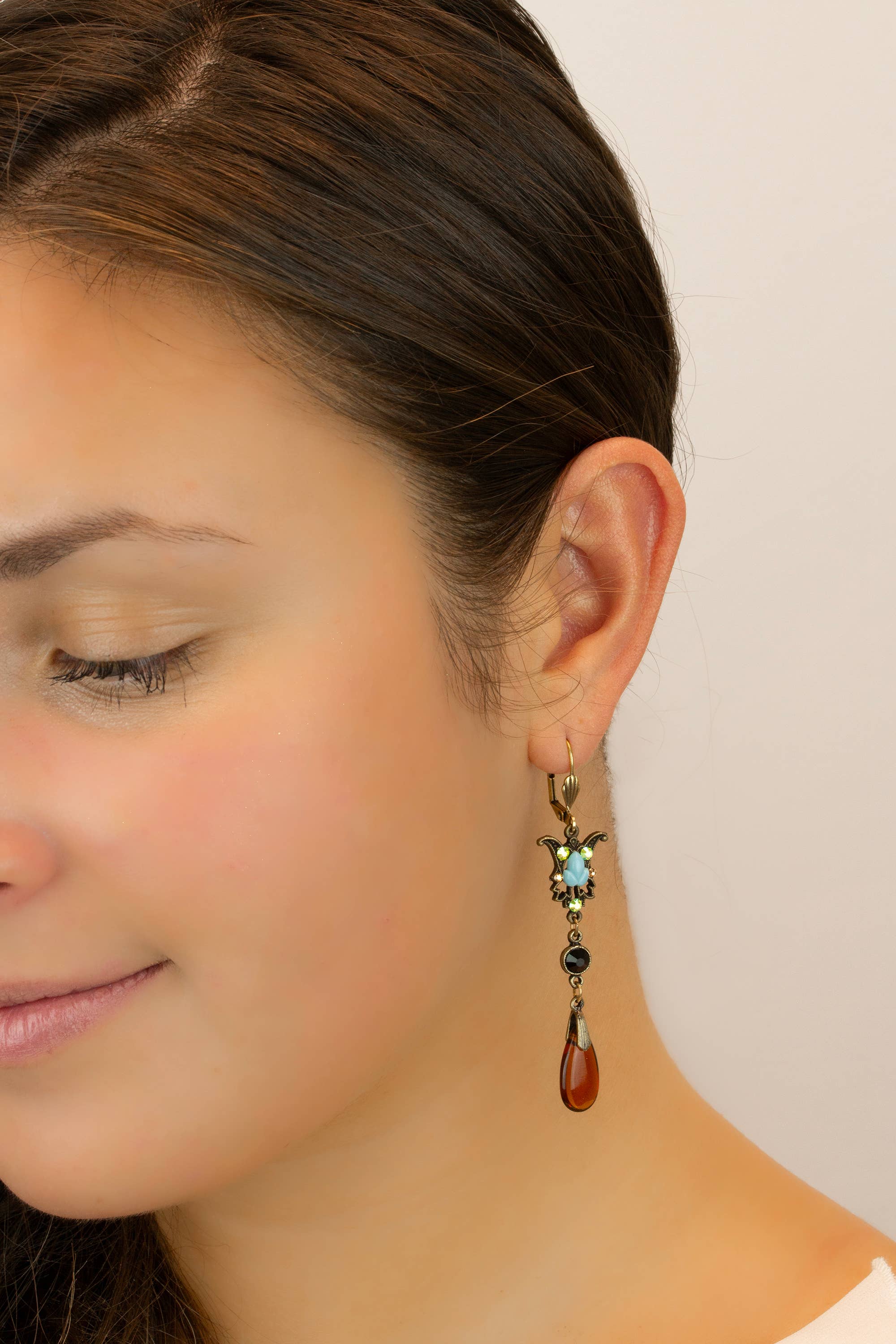 Anne Koplik Designs, Inc. - Wholesale Dangle Earrings - Enchanted Garden Multicolored Crystal Drop Earrings1