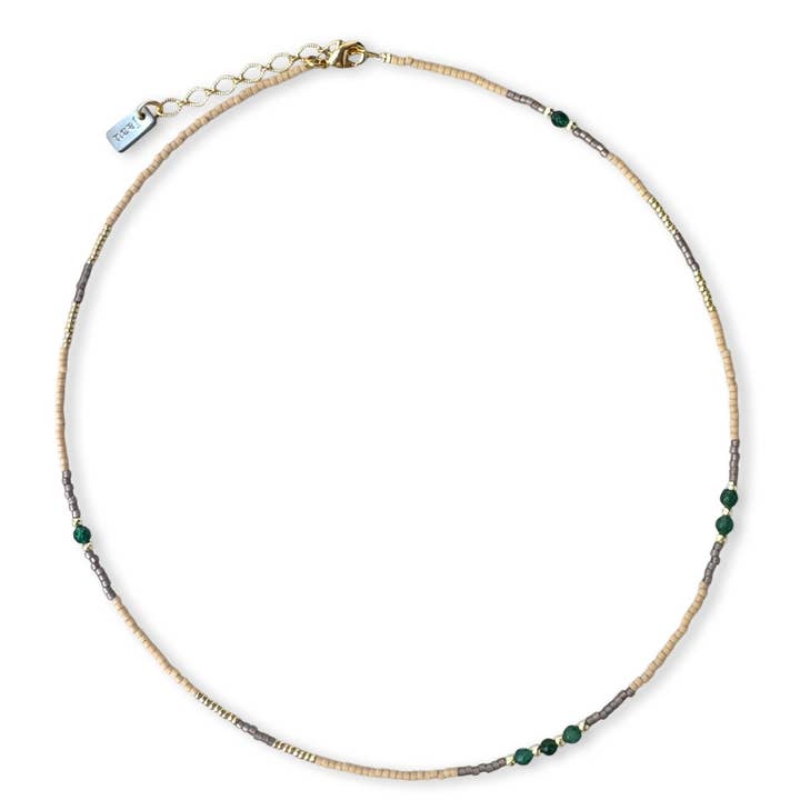 Jazu Jewellery – Colar com abas por atacado – Colares com contas e pedras semipreciosas