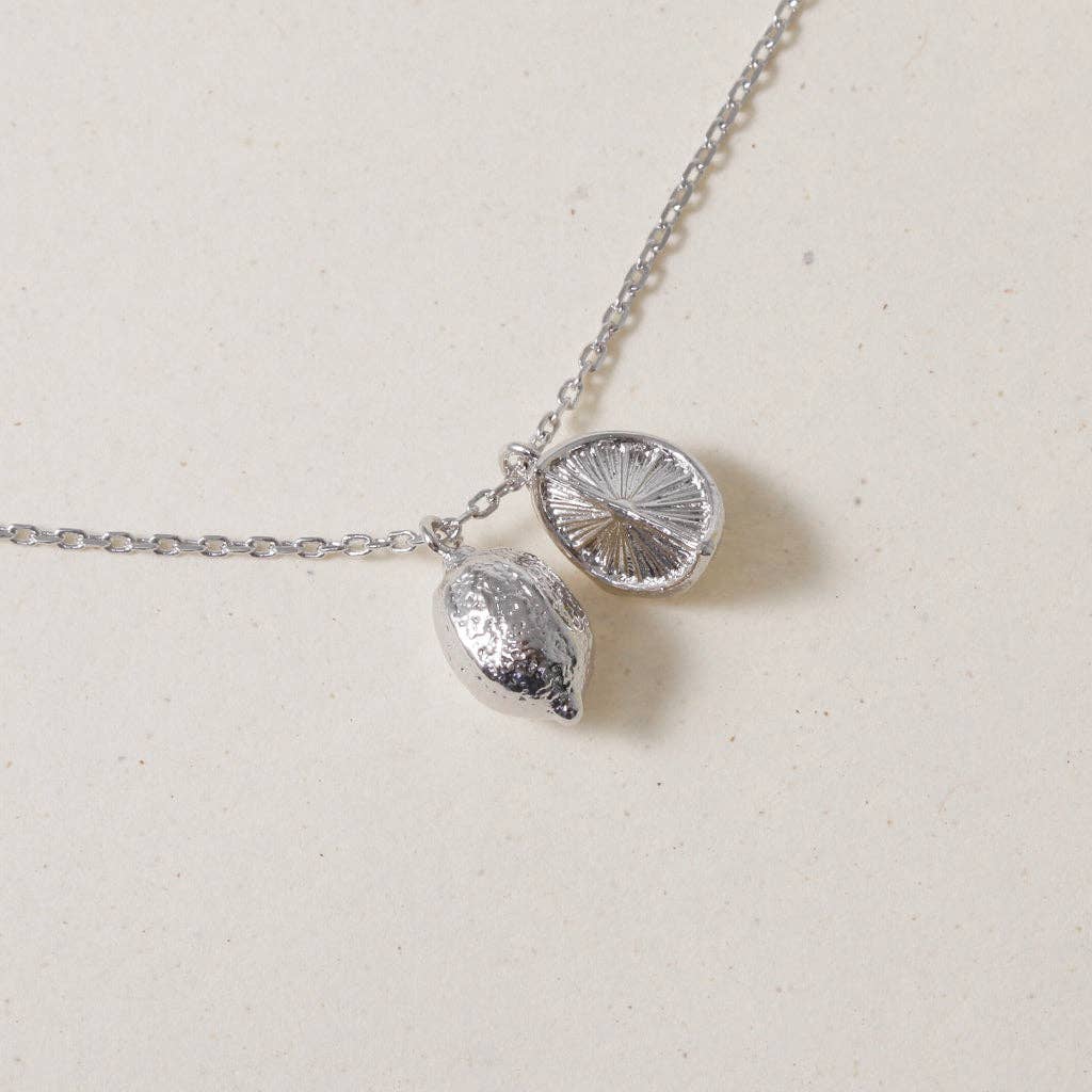 INKI STUDIO - Wholesale Pendant/Charm Necklace - Zesty Lemon Drop, Necklace2