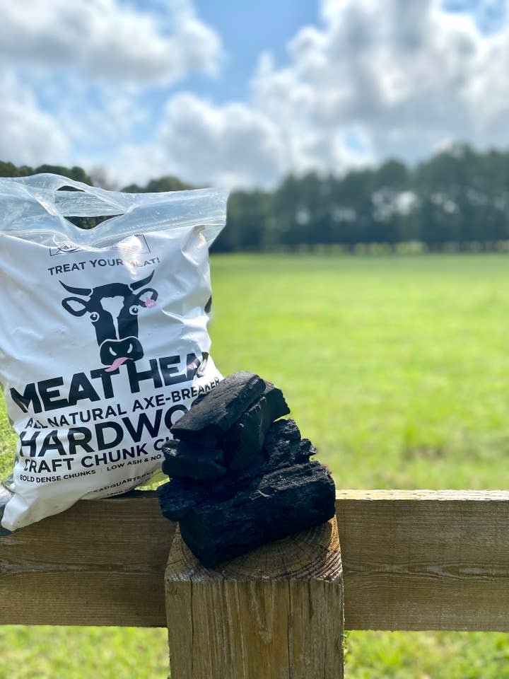 Hardwood Craft Chunk Charcoal - One Time Use Bag for wholesale by Meat Head Charcoal