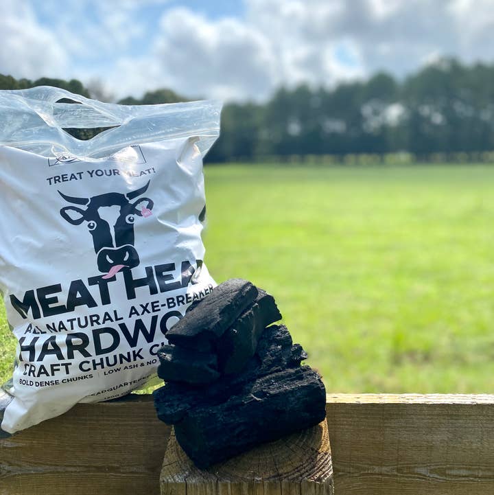Meat Head Charcoal - Wholesale Charcoal - Hardwood Craft Chunk Charcoal - One Time Use Bag0