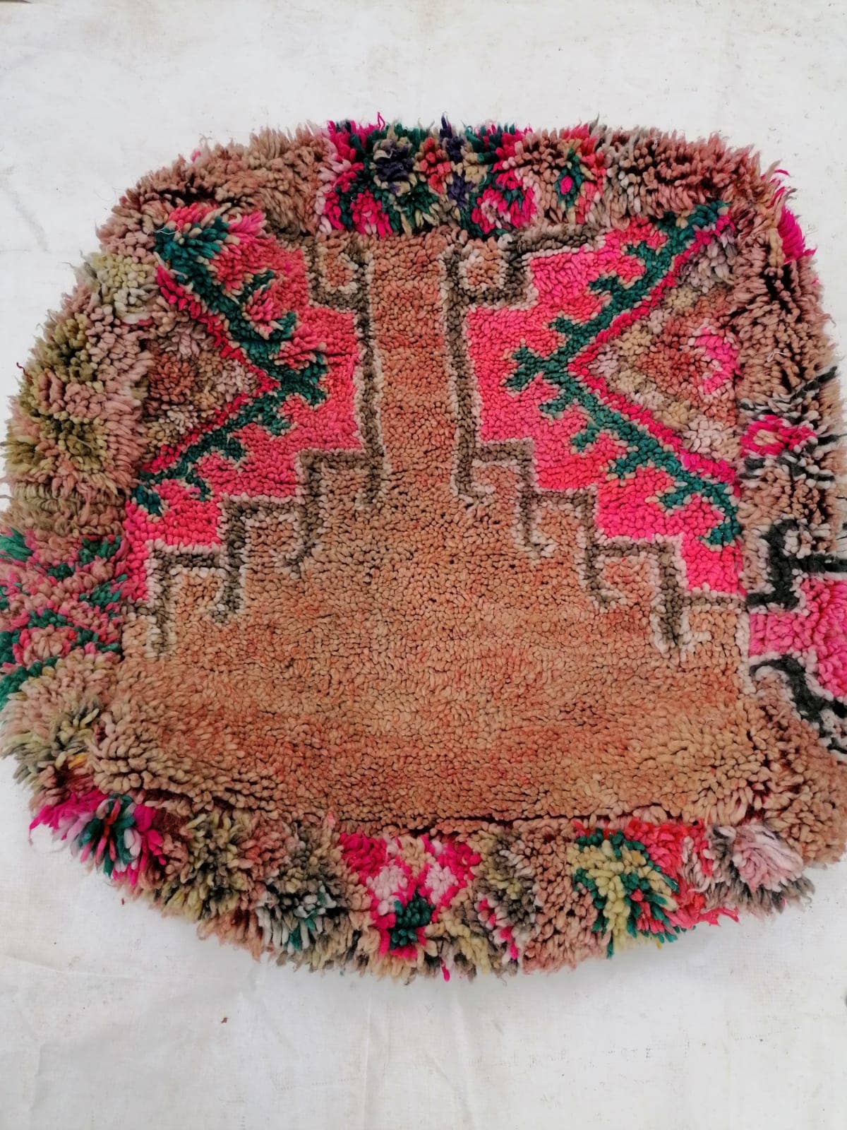 marrakeshop - Venta al por mayor Puf - Funda de Cojín de Suelo Pouf Vintage Boujad Marroquí2