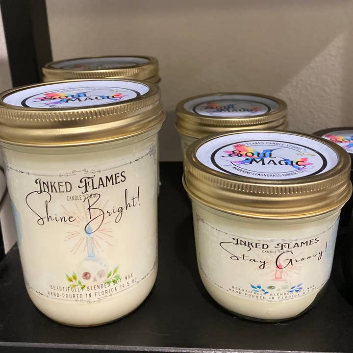 Soul Magic - Soy Wax Candle for wholesale by Inked Flames Candle Studio