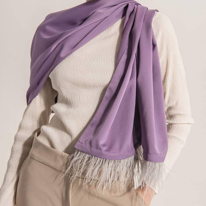 Even - Wholesale Scarf – Women's - ERIDA Scarf - Purple1