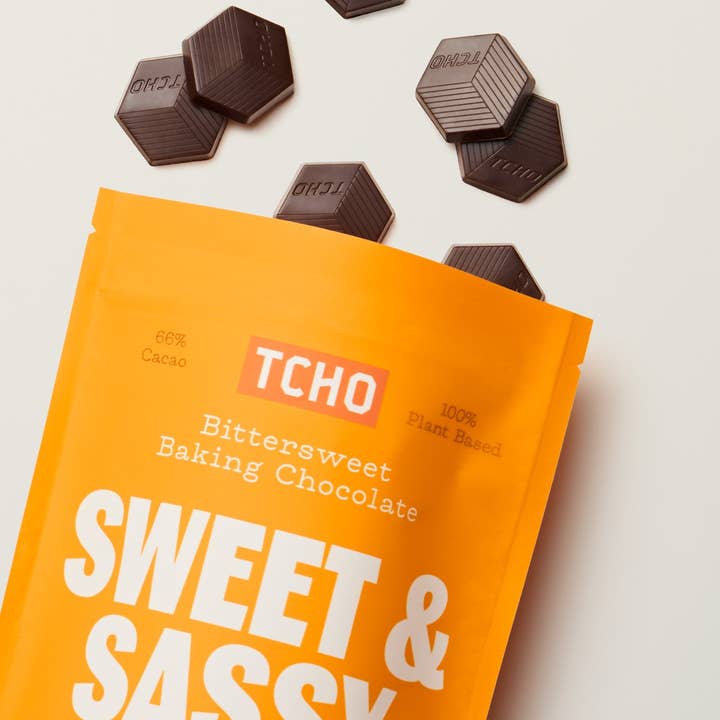 TCHO - Wholesale Baking Chocolate - Sweet & Sassy 66%. Bittersweet Baking Chocolate1