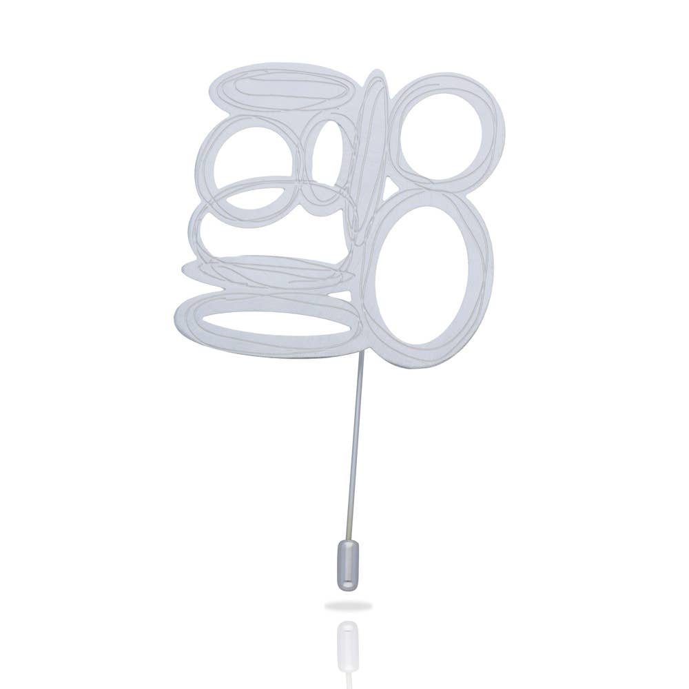 RAS - Wholesale Brooch - Ópera Silver Plated Brooch0