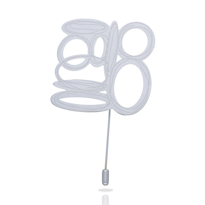 RAS - Wholesale Brooch - Ópera Silver Plated Brooch0