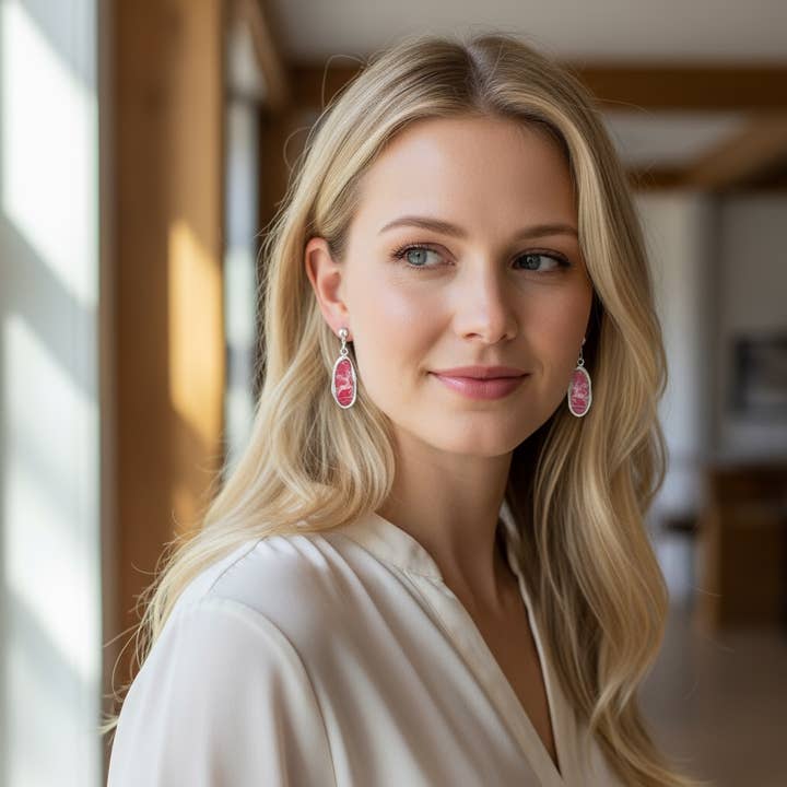 Brincos Pendurados de Rena Vermelha – Joalharia Elegante de Férias, Brincos de Natal por atacado de Kudrat