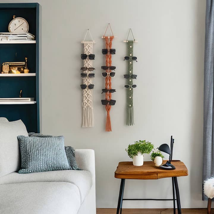 HeartCrafted - Wholesale Sunglasses/Glasses Strap - Unisex - Macrame Sunglasses Holder Wall Hanging I964