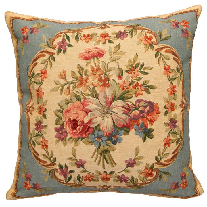 yapatkwa - art of the loom - Wholesale Throw/Decorative Pillow - French Country Throw Pillow | Floral Decor | Gift For Her