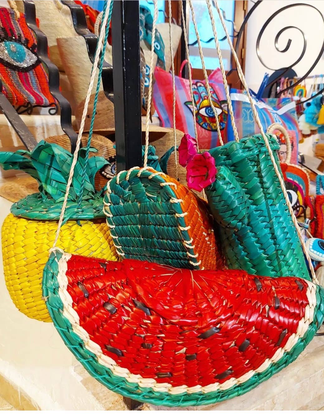 The Faria - Venta al por mayor Bolsa de playa - Bolso de paja de sandía / Bolso de sandía1